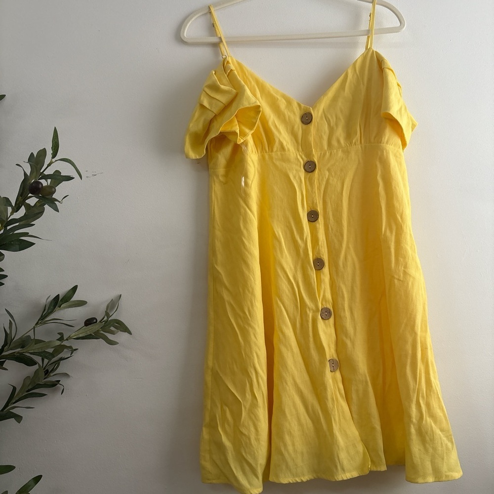 Peach Love California Sunny Yellow Dress